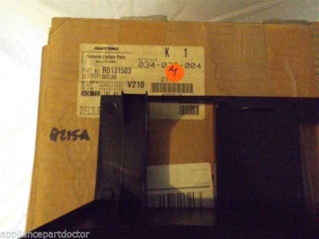 MAYTAG AMANA MICROWAVE R0131503 Duct, Air NEW IN BOX MAYTAG AMANA MICROWAVE R0131503 Duct, Air NEW IN BOX